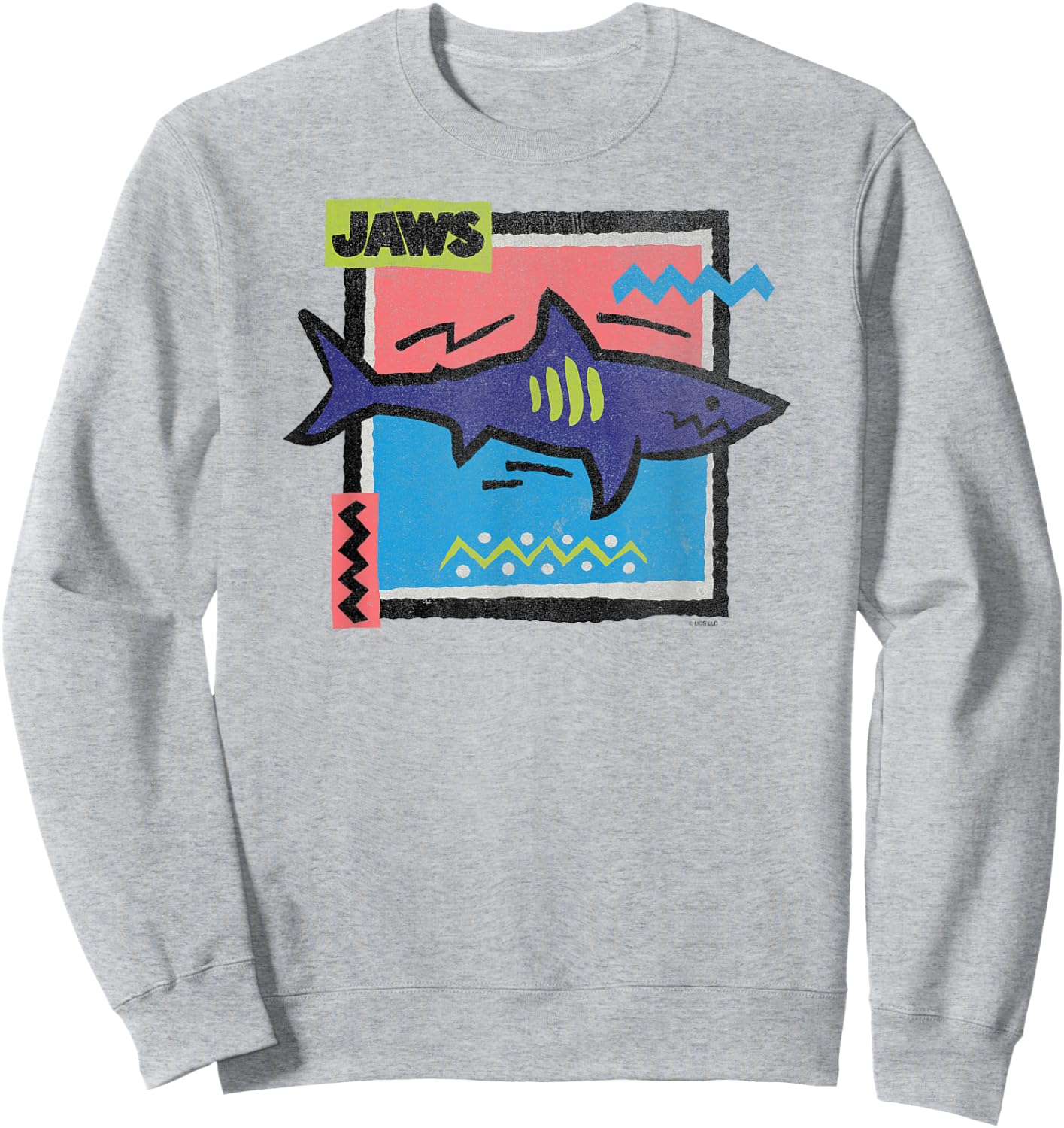 Jaws Neon Shark Sweatshirt - Sweatshirt | Ash