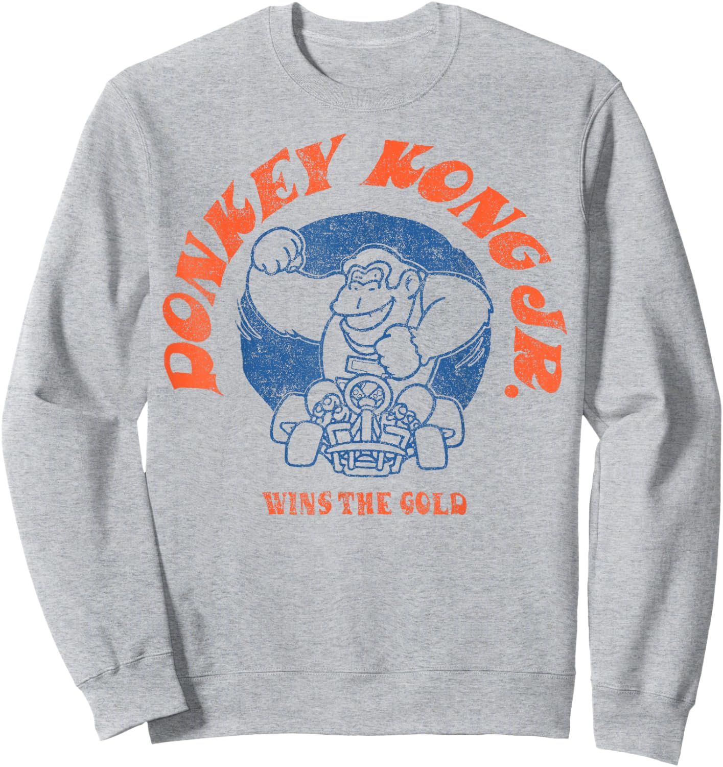 Mario Kart Donkey Kong Jr. Wins The Gold Sweatshirt - Sweatshirt | Ash