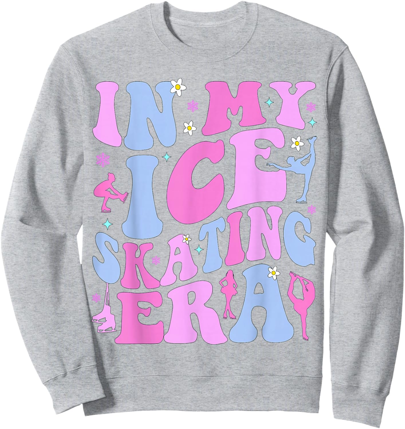 In My Ice Skating Era Figure Hockey Skating Girls Boys Coach Sweatshirt - Sweatshirt | Ash