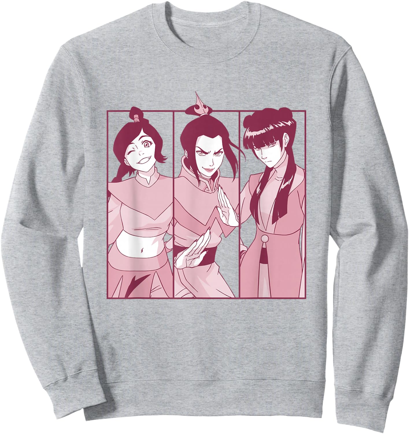 Avatar: The Last Airbender Mighty Women Warrior Panels Sweatshirt - Sweatshirt | Ash
