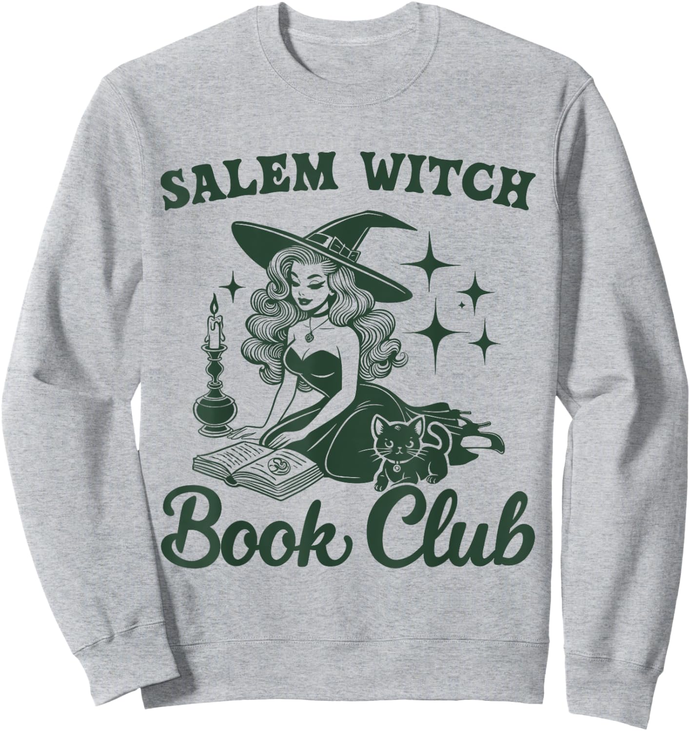 Salem Witch Book Club bookworm reading witch Sweatshirt - Sweatshirt | Ash