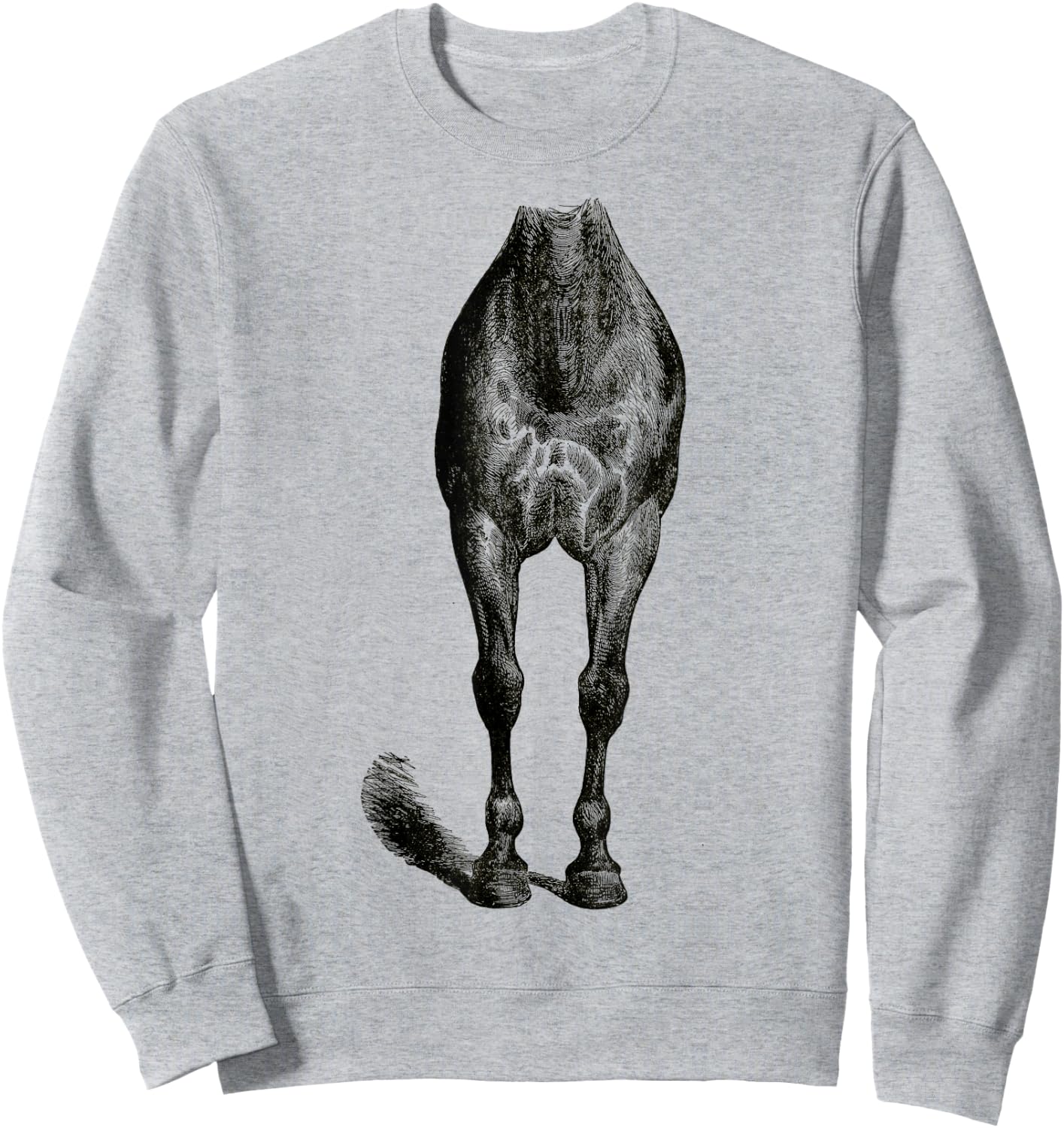 Halloween Horse Body Costume for Kids Sweatshirt - Sweatshirt | Ash