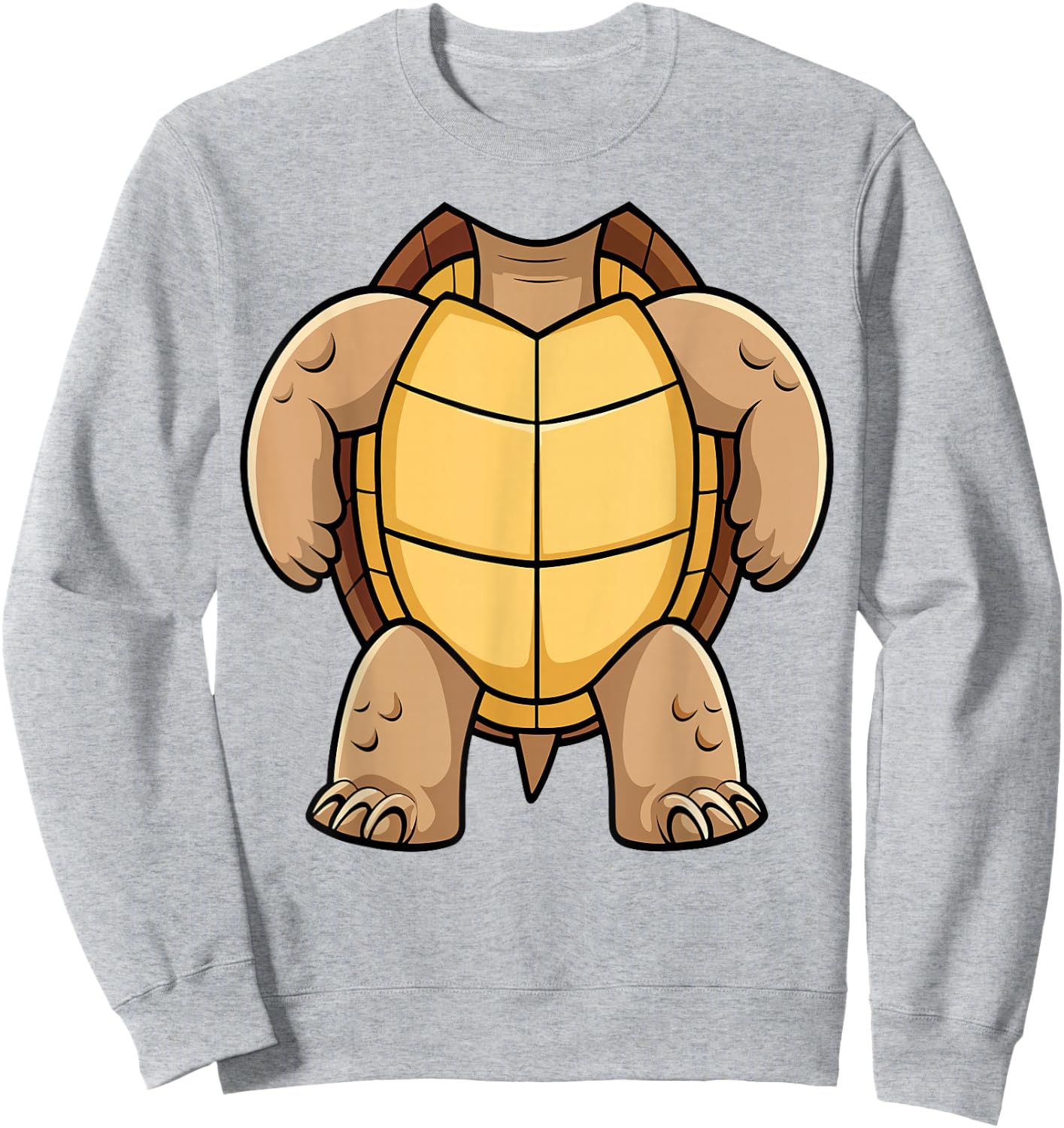 Turtle Shirt Adult Kids Men Women Turtle Shell Costume Sweatshirt - Sweatshirt | Ash