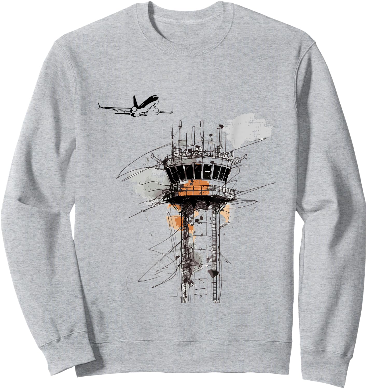 Vintage Air Traffic Controller Sweatshirt - Sweatshirt | Ash