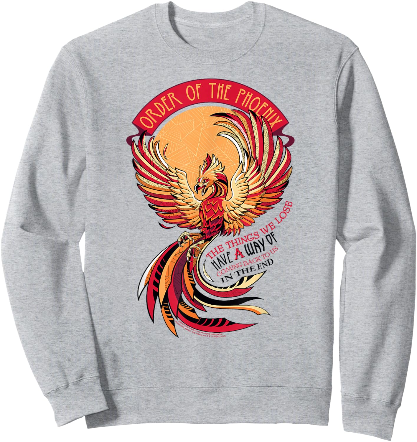 Harry Potter Mosaic Order of The Phoenix Small Sweatshirt - Sweatshirt | Ash