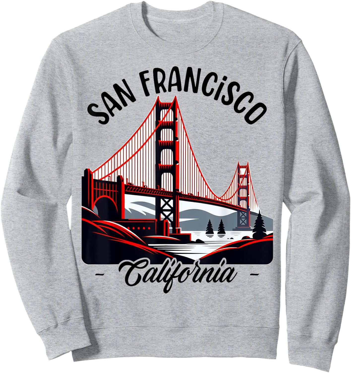 Golden Gate Bridge San Francisco California USA Golden Gate Sweatshirt - Sweatshirt | Ash