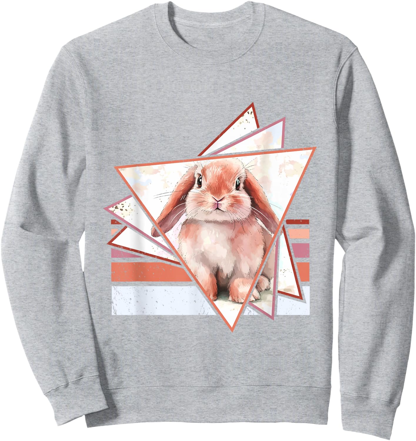 American Fuzzy Lop Bunny Holland Lop Rabbit Girl Holland Lop Sweatshirt - Sweatshirt | Ash