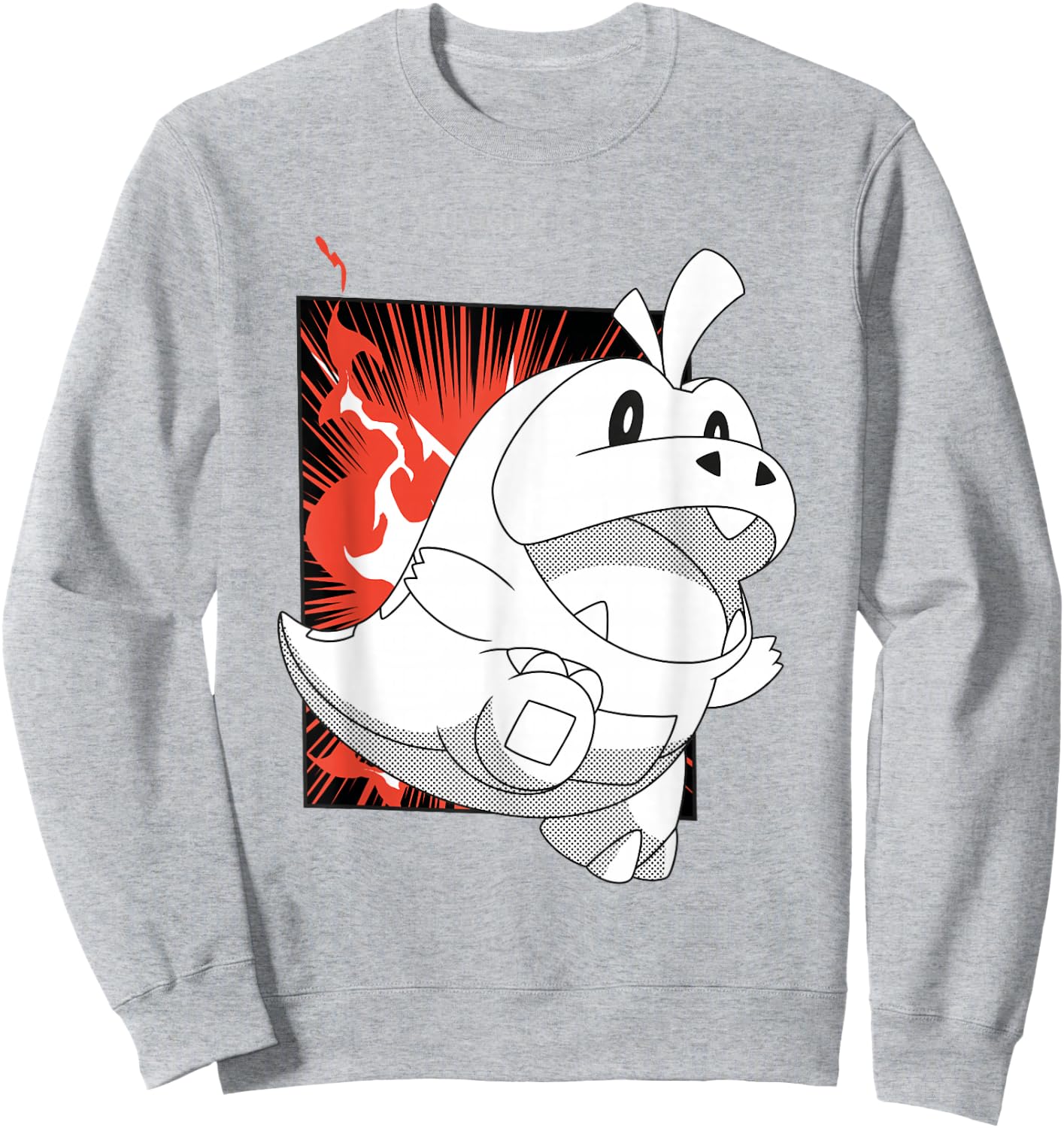 Pokémon Fuecoco Full Of Joy Fiery Shot Vintage Sweatshirt - Sweatshirt | Ash