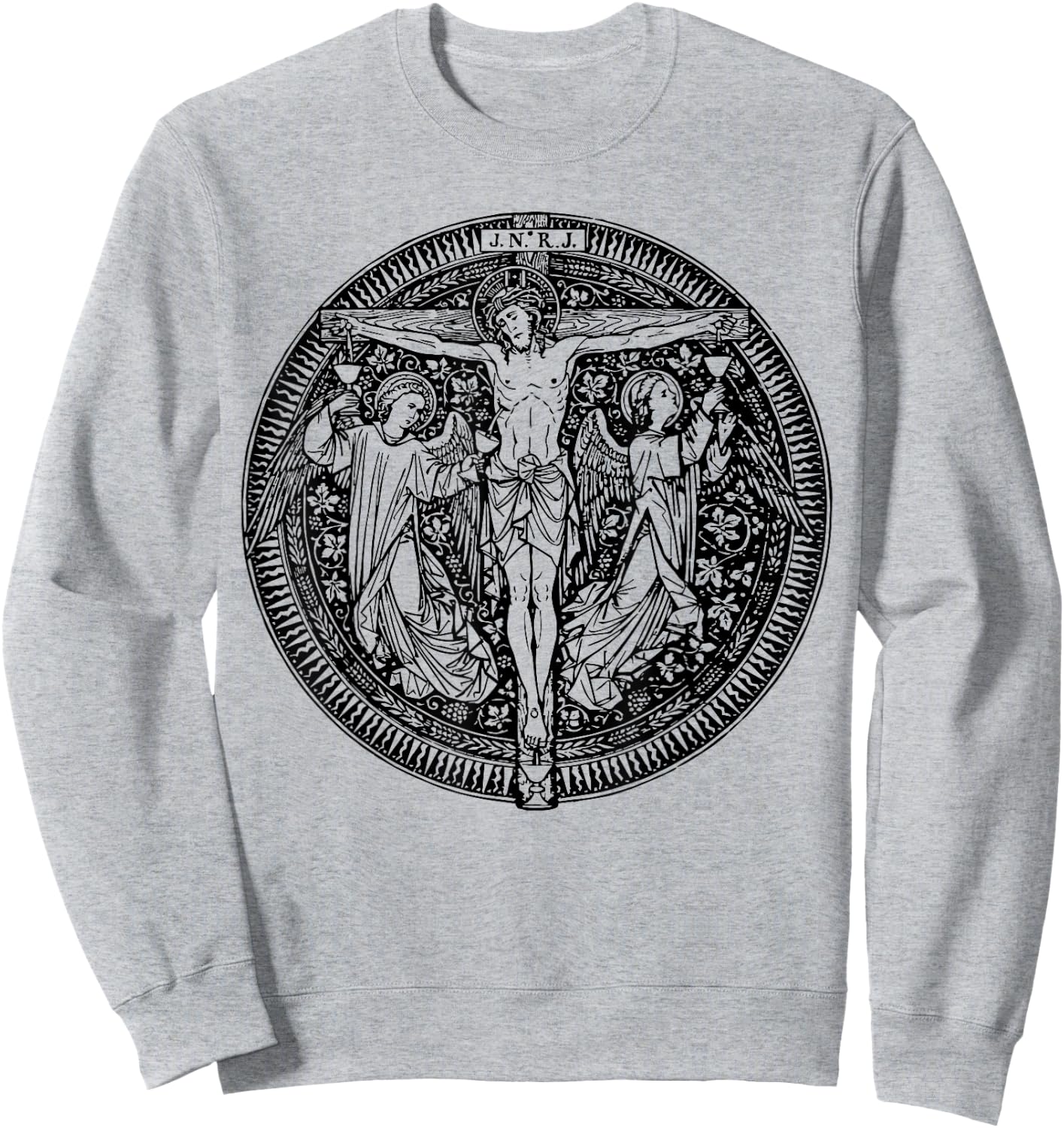 Devotion to Most Precious Blood of Jesus Christ Catholic Sweatshirt - Sweatshirt | Ash