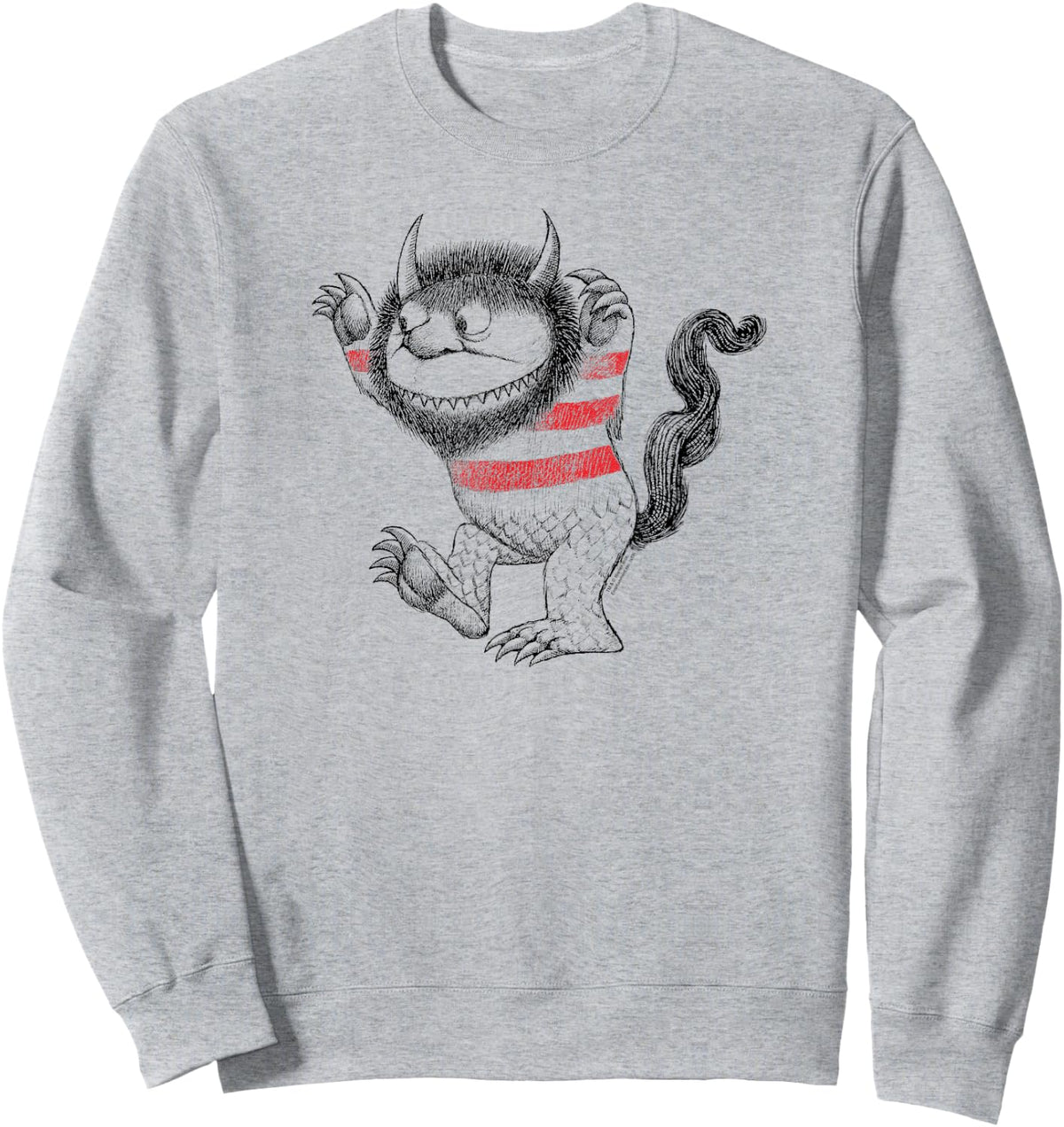 Where the Wild Things Are Carol Line Art Sweatshirt - Sweatshirt | Ash