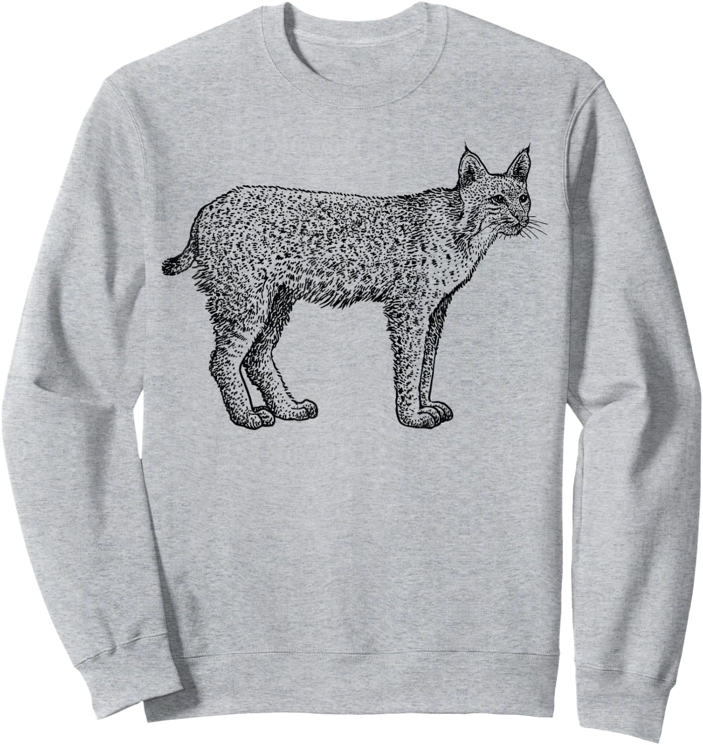 Bobcat Wildlife Shirt Sprit Animal for Kids Men Women Sweatshirt - Sweatshirt | Ash