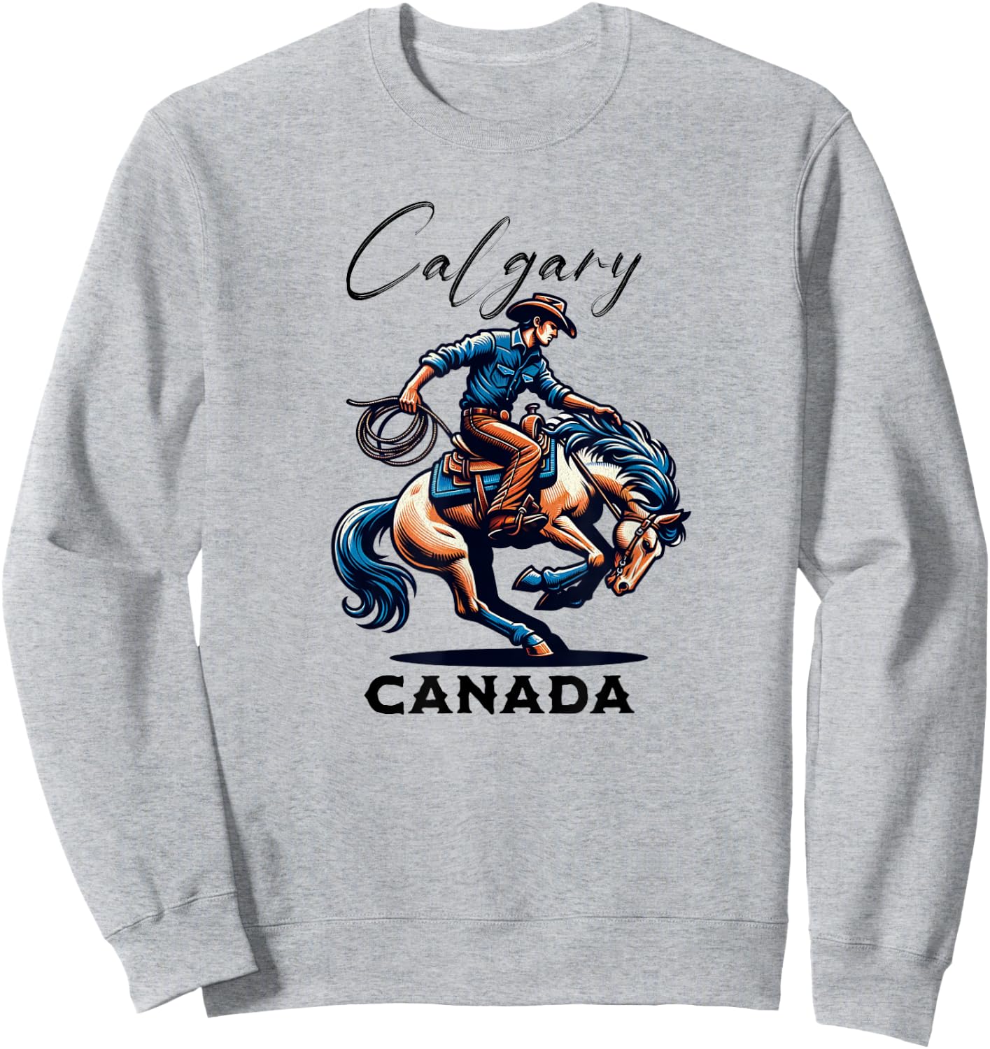 Calgary Canada Rodeo Sweatshirt - Sweatshirt | Ash