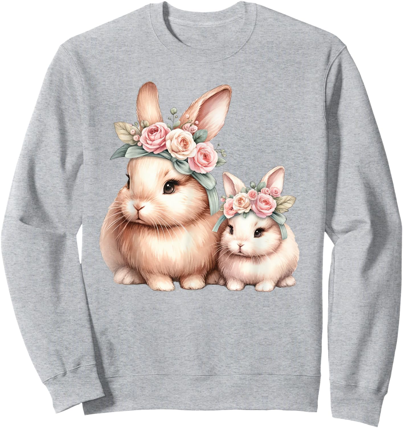 Mama Bunny Rabbit Owner New Mom Mommy For Mothers Day Sweatshirt - Sweatshirt | Ash