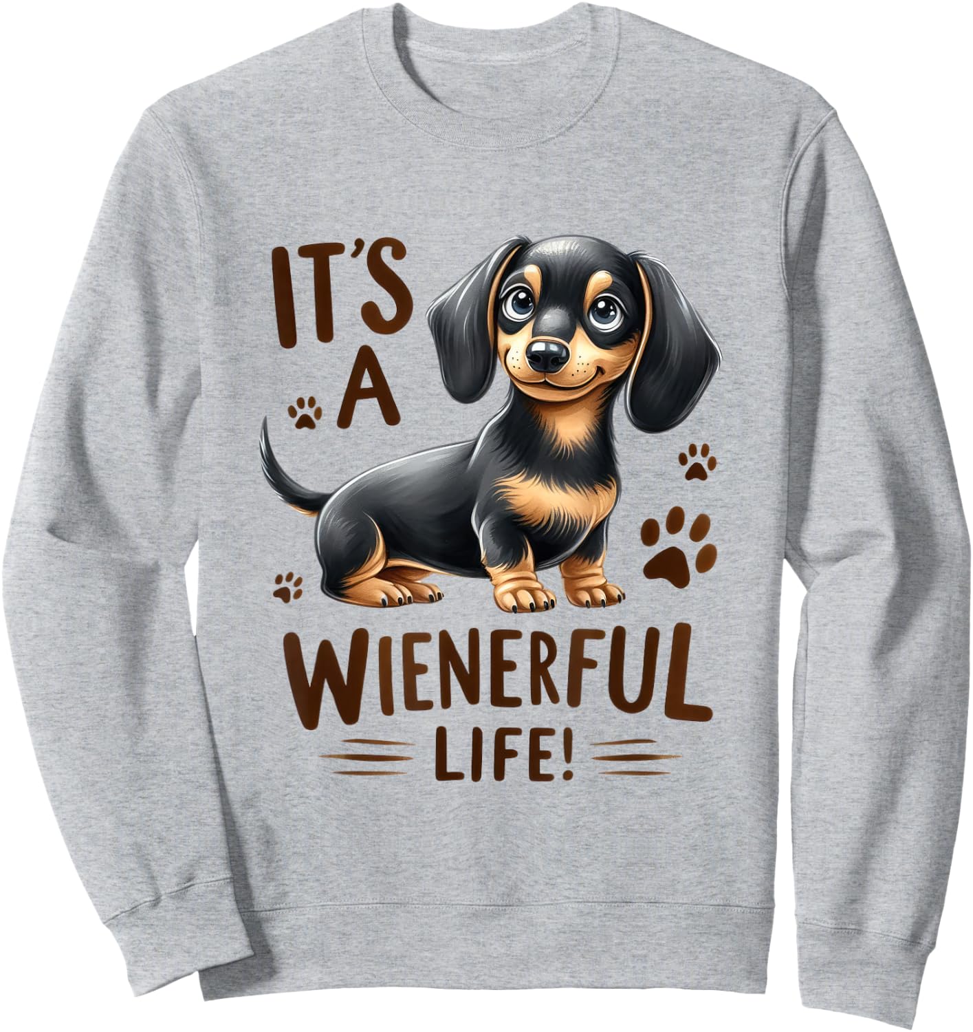 Wiener Dog Doxie Design - Dackel & Dachshund Sweatshirt - Sweatshirt | Ash