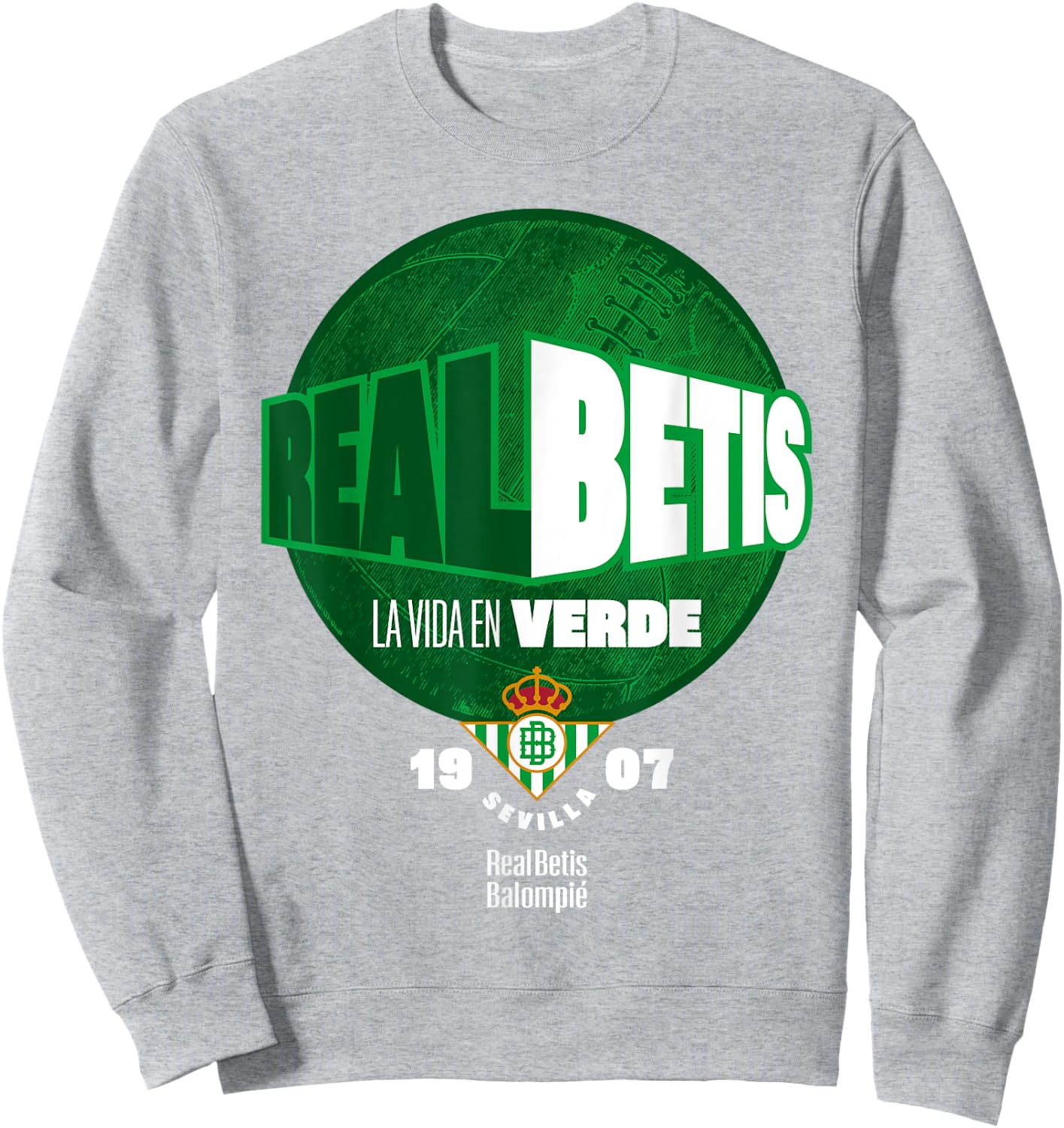 Real Betis sports exclusive collection. Sweatshirt - Sweatshirt | Ash
