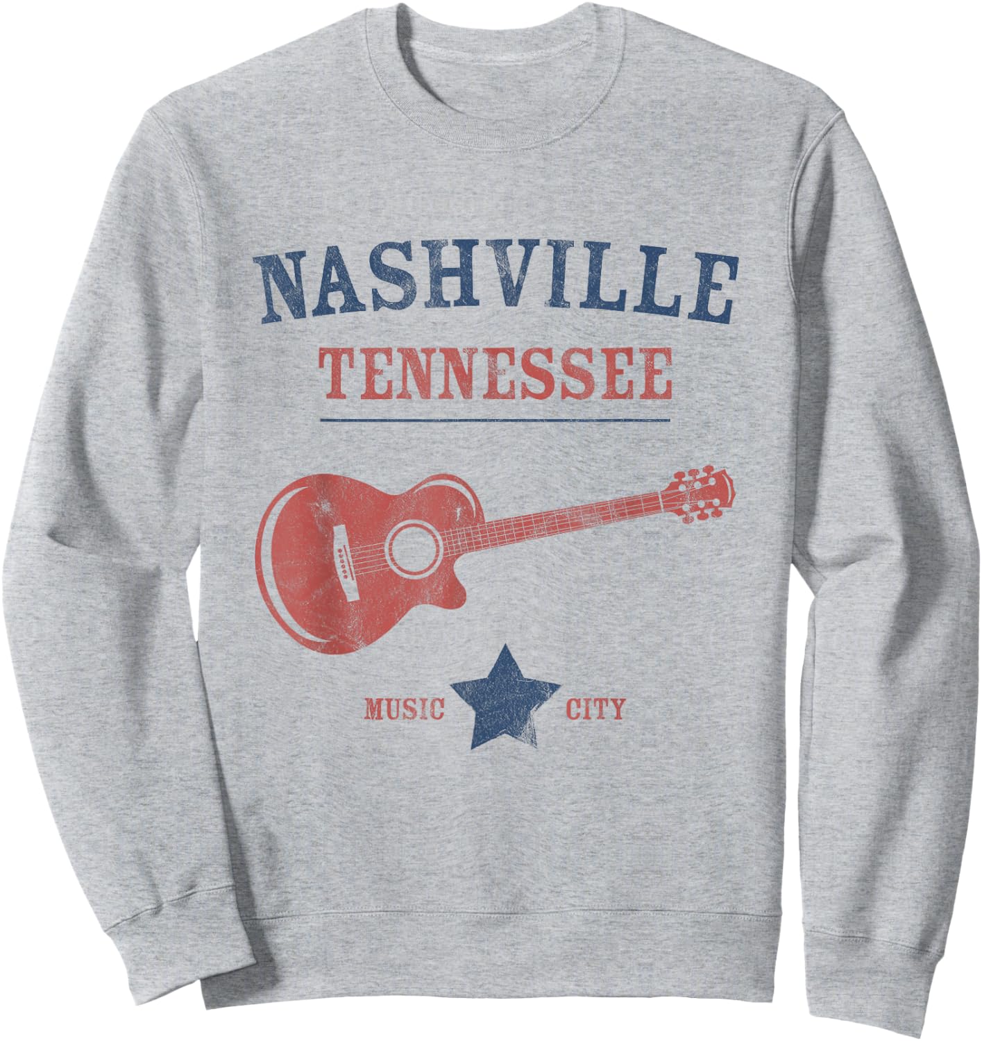 Nashville - Guitar Sweatshirt - Sweatshirt | Ash