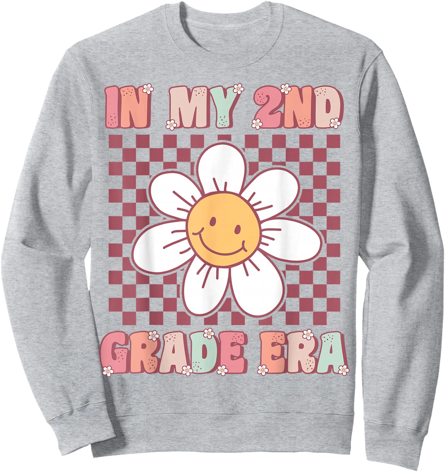 In My 2nd Grade Era Cute Groovy Second Grade Back to School Sweatshirt - Sweatshirt | Ash
