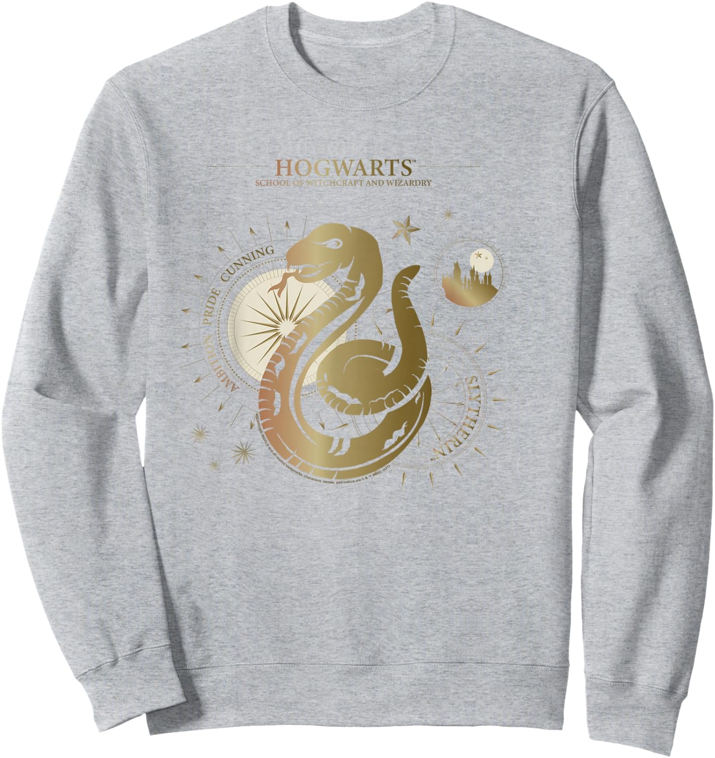Harry Potter Ambition, Pride, Cunning, Slytherin Sweatshirt - Sweatshirt | Ash