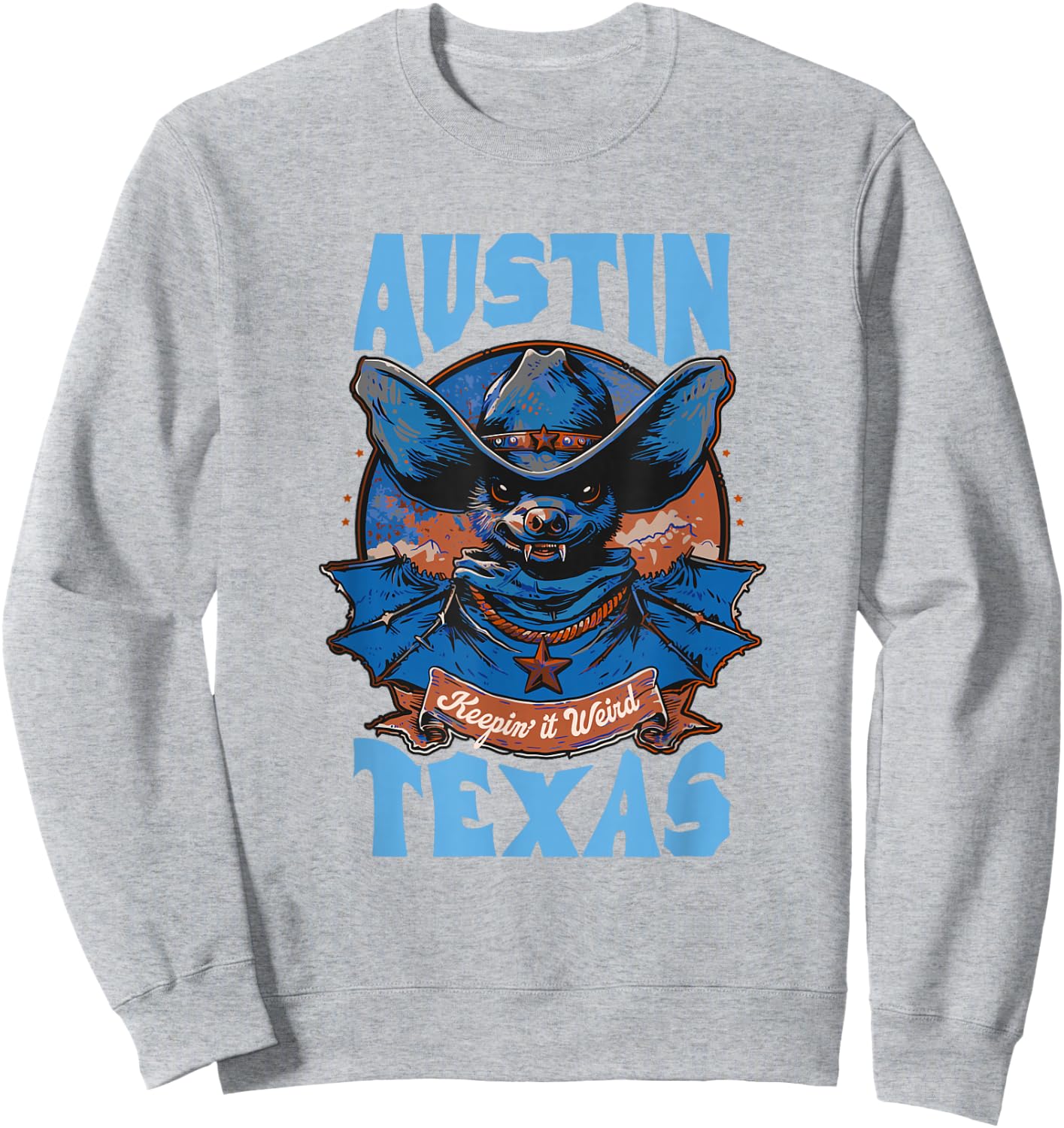 Texas Pride - Keep It Weird Austin - Austin Bats Sweatshirt - Sweatshirt | Ash
