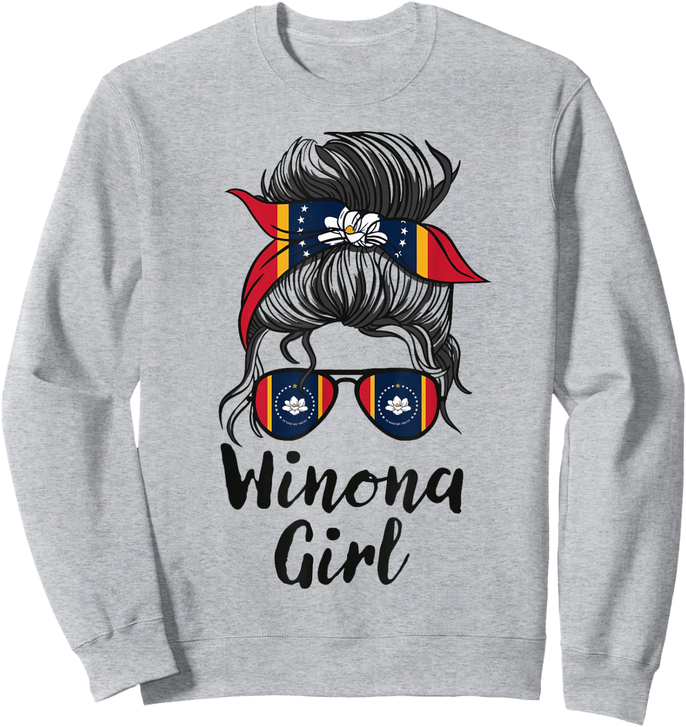 Winona Mississippi Women Girl Sweatshirt - Sweatshirt | Ash