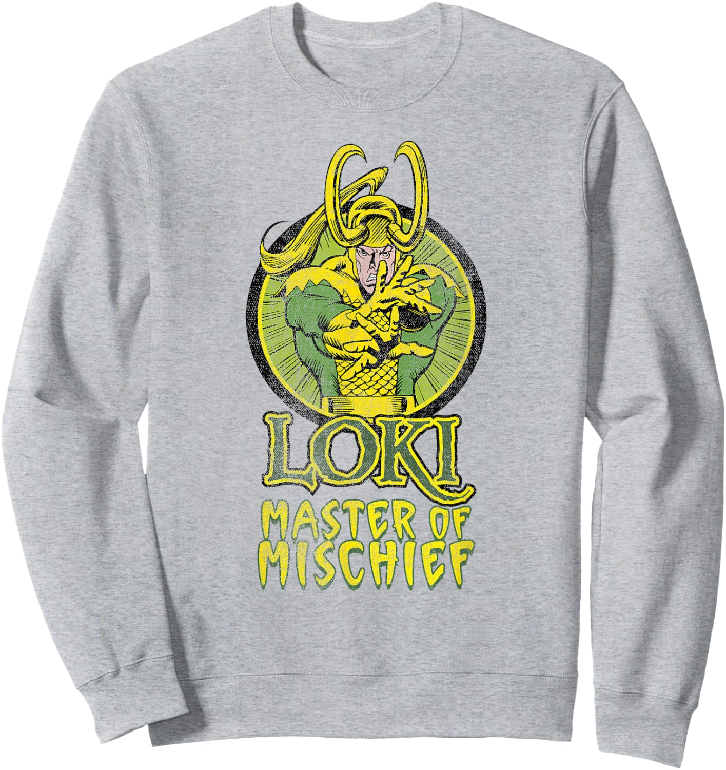 Marvel Loki Master of Mischief Vintage Comic Villain Sweatshirt - Sweatshirt | Ash
