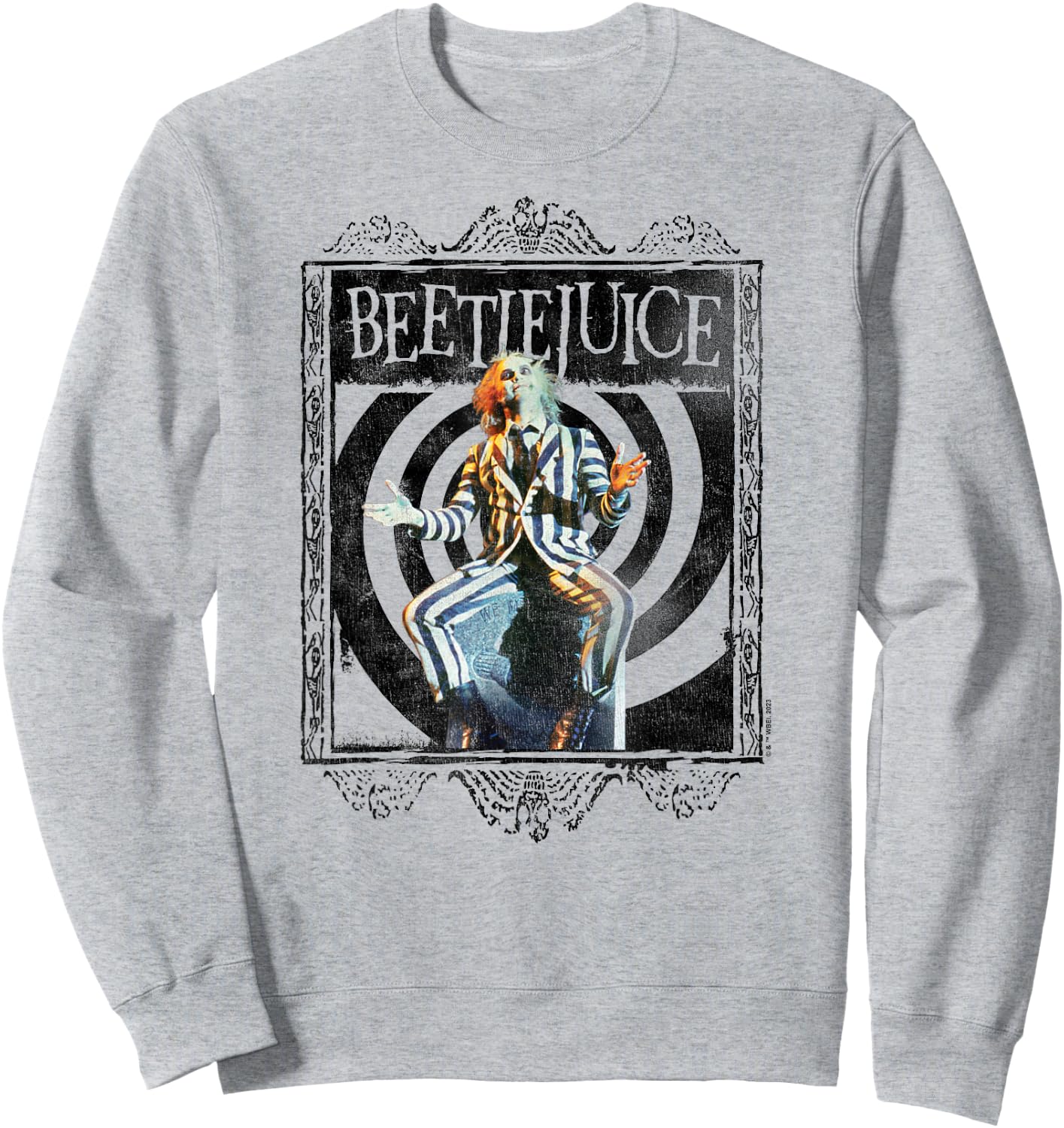 Beetlejuice - Beetlejuice On Grave Sweatshirt - Sweatshirt | Ash