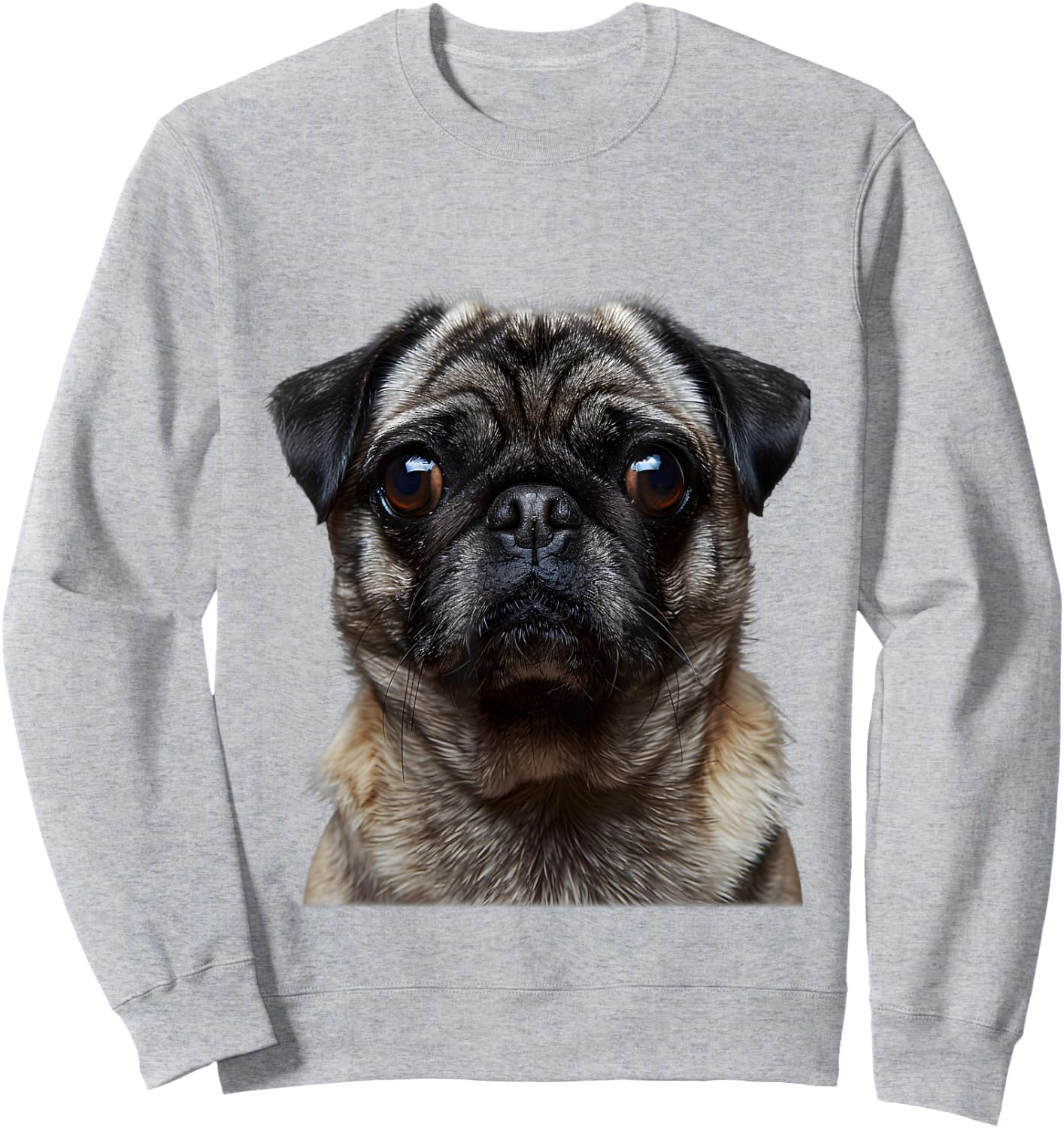 Cool Pug Face I Dog Pug Costume Sweatshirt - Sweatshirt | Ash