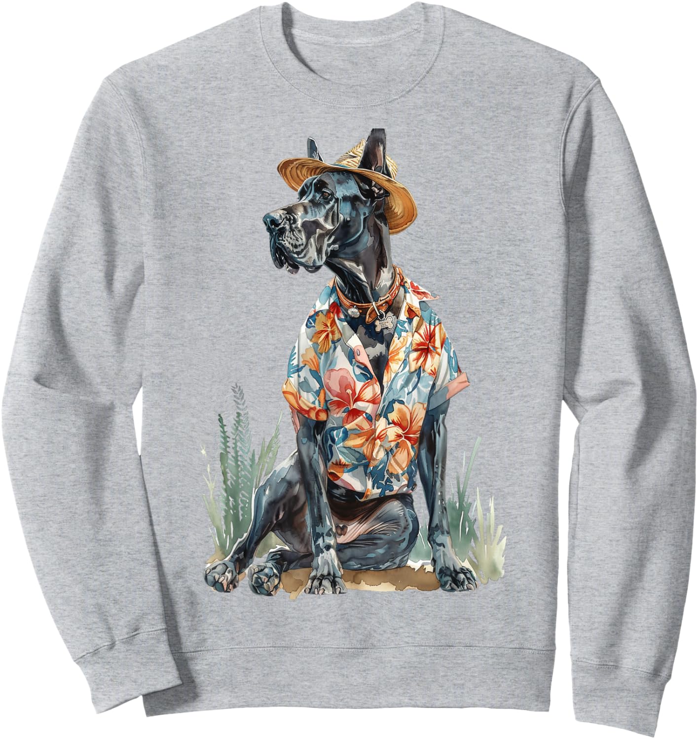 Summer Dog Great Dane Sweatshirt - Sweatshirt | Ash
