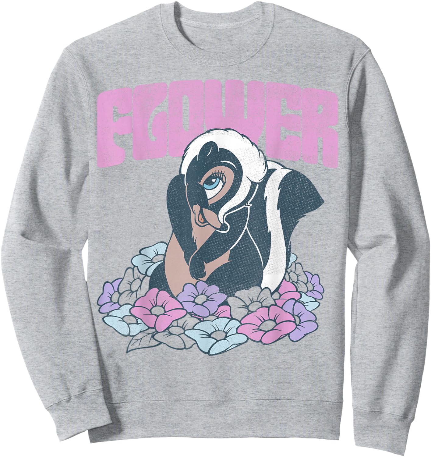 Disney Bambi Flower In The Flowers Portrait Sweatshirt - Sweatshirt | Ash