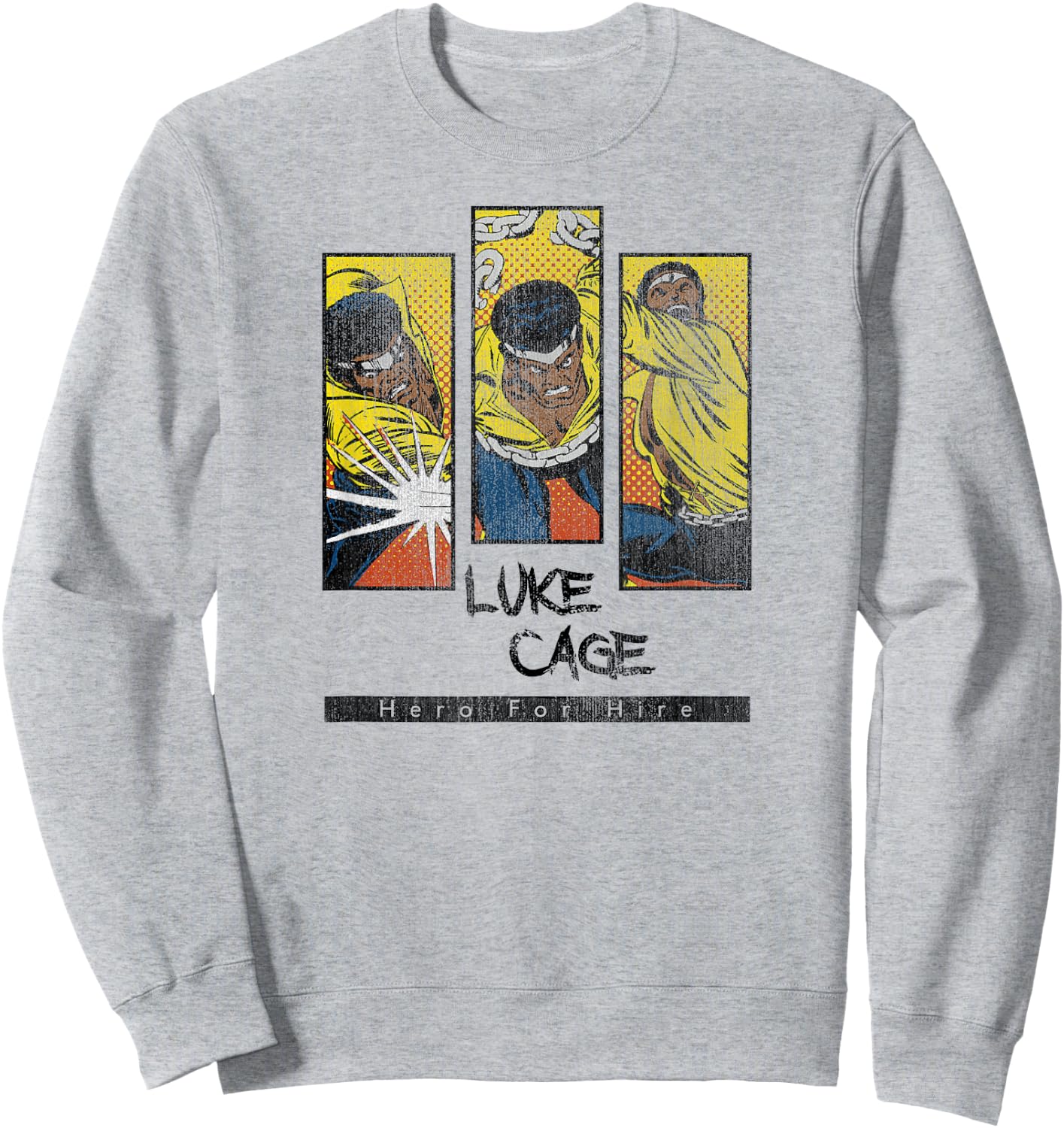 Marvel Luke Cage Heroes for Hire Comic Panels Sweatshirt - Sweatshirt | Ash