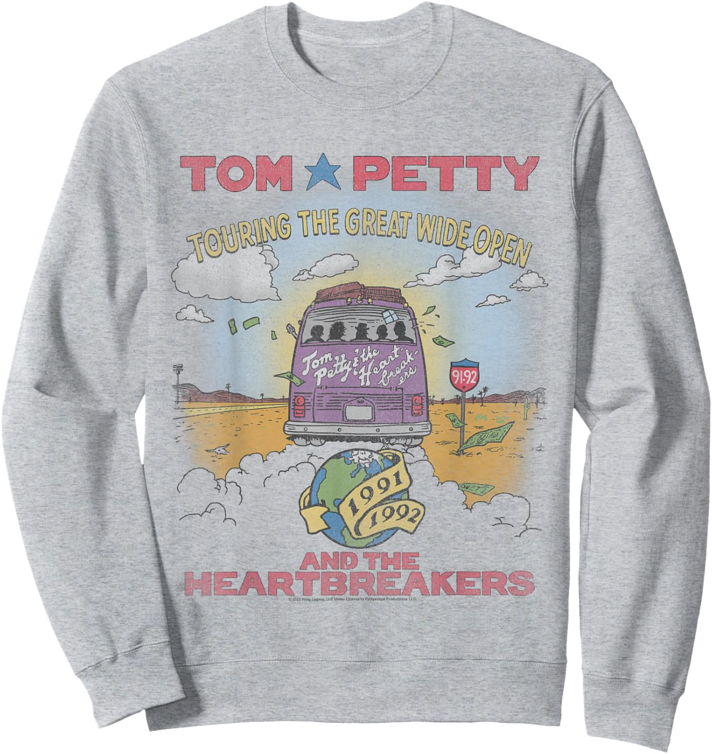 Tom Petty The Great Wide Open Sweatshirt - Sweatshirt | Ash