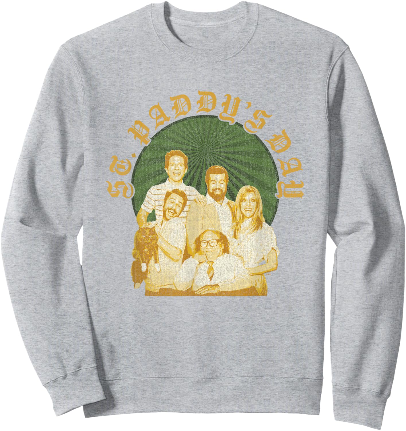 It's Always Sunny In Philadelphia St. Patrick's Day Faded Sweatshirt - Sweatshirt | Ash