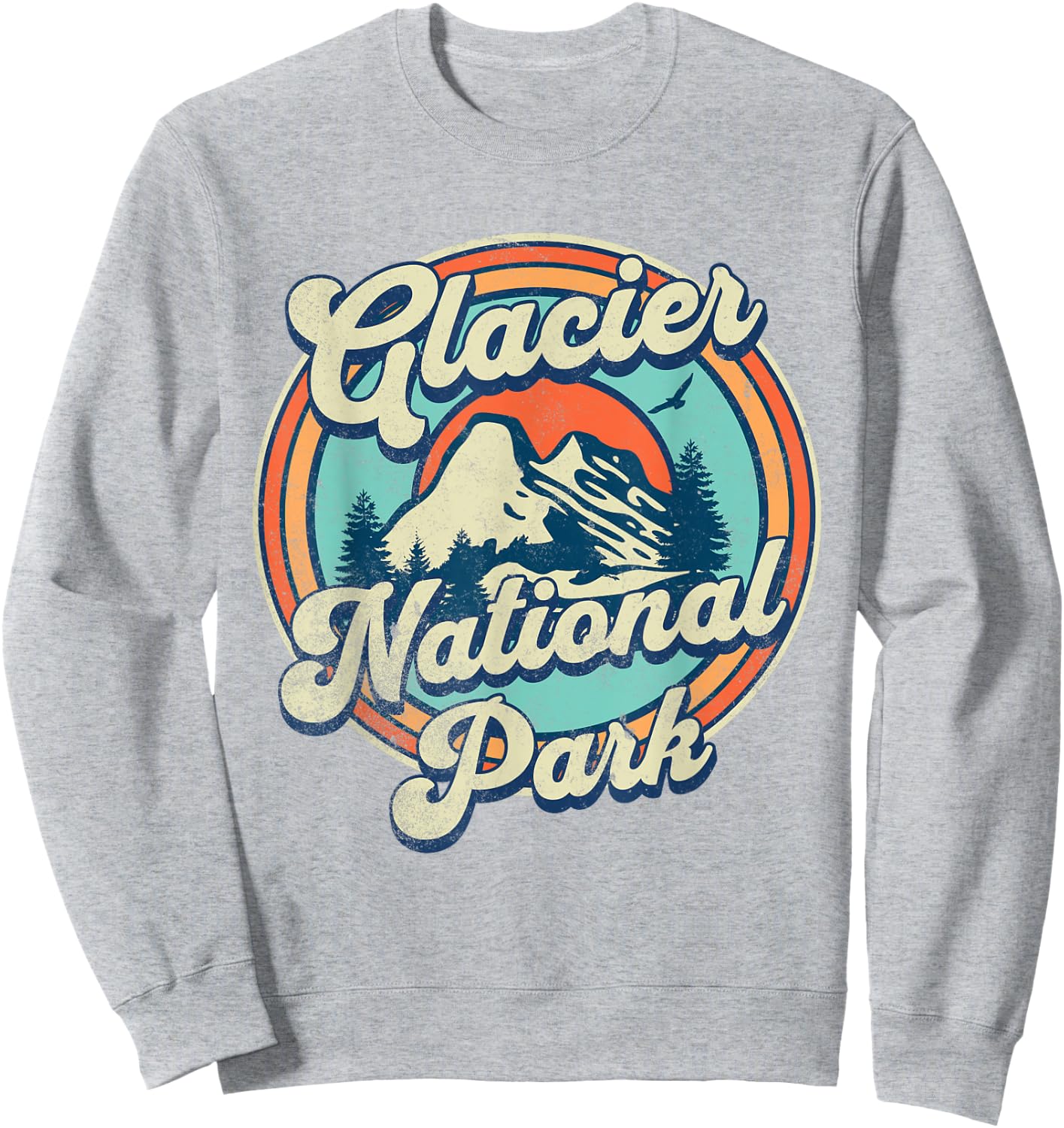 Glacier National Park Sweatshirt - Sweatshirt | Ash