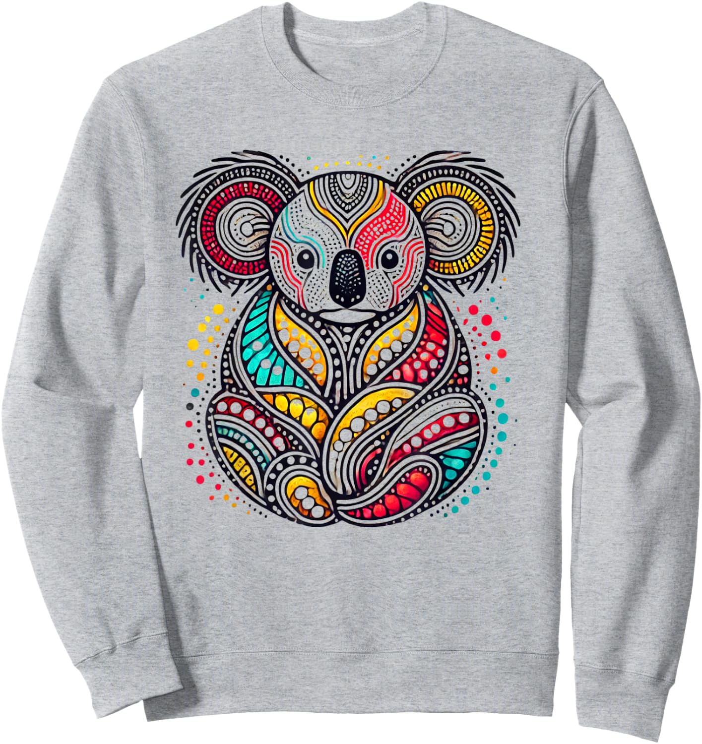 Australian Aboriginal Koala Funny Animal Lover Australia Sweatshirt - Sweatshirt | Ash