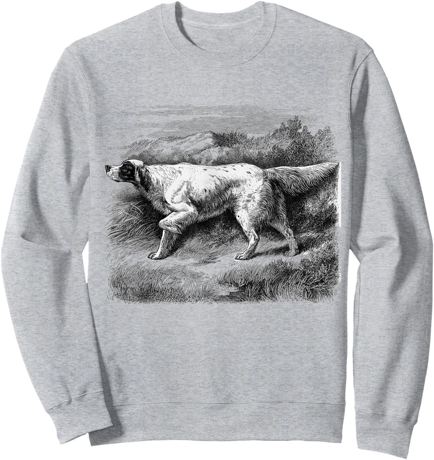 Vintage English Setter Sweatshirt - Sweatshirt | Ash