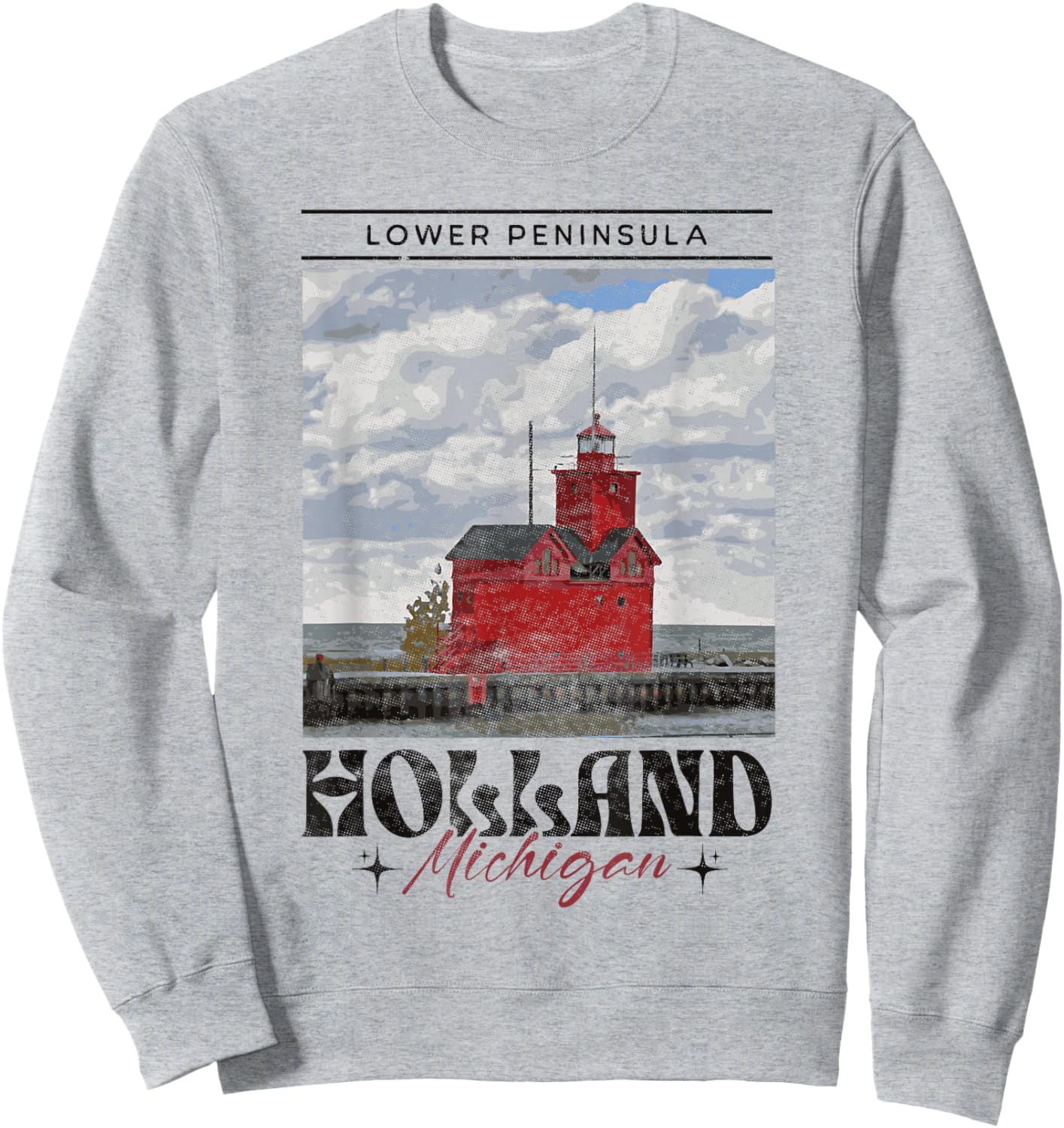 Holland MI Men Women Boys Girls Holland Michigan Sweatshirt - Sweatshirt | Ash
