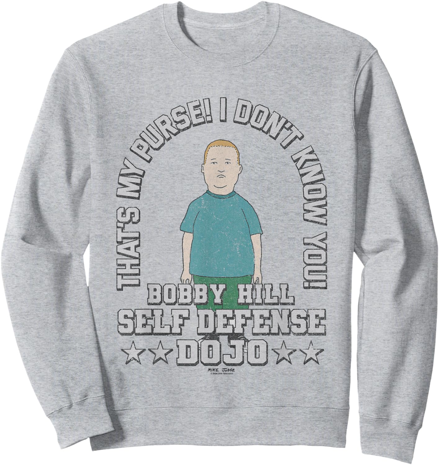 King Of The Hill Bobby Hill Self Defense Dojo Chest Poster Sweatshirt - Sweatshirt | Ash