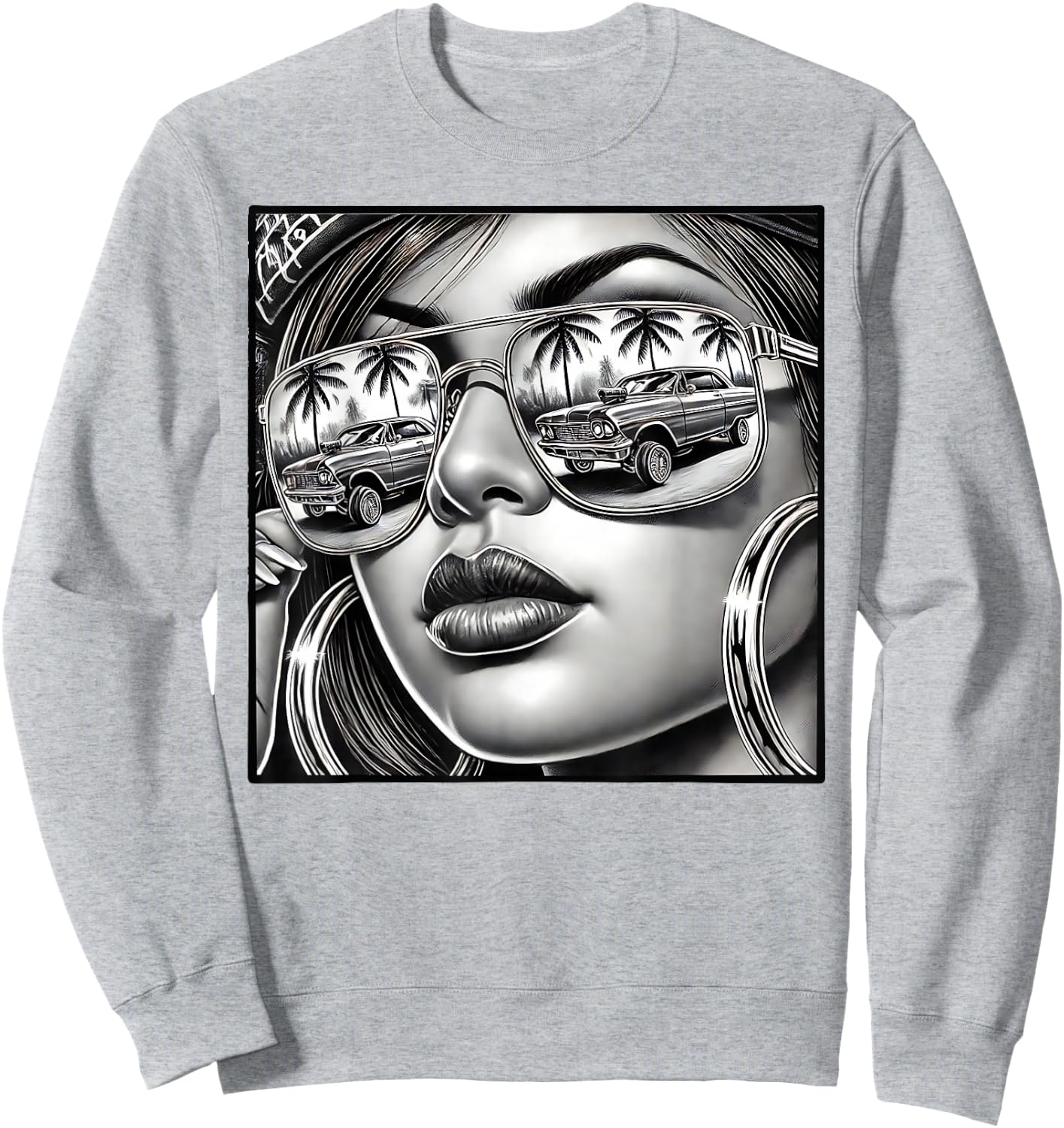 Urban Cultura Chicano Latino Mexican Pride Lowrider Chola Sweatshirt - Sweatshirt | Ash