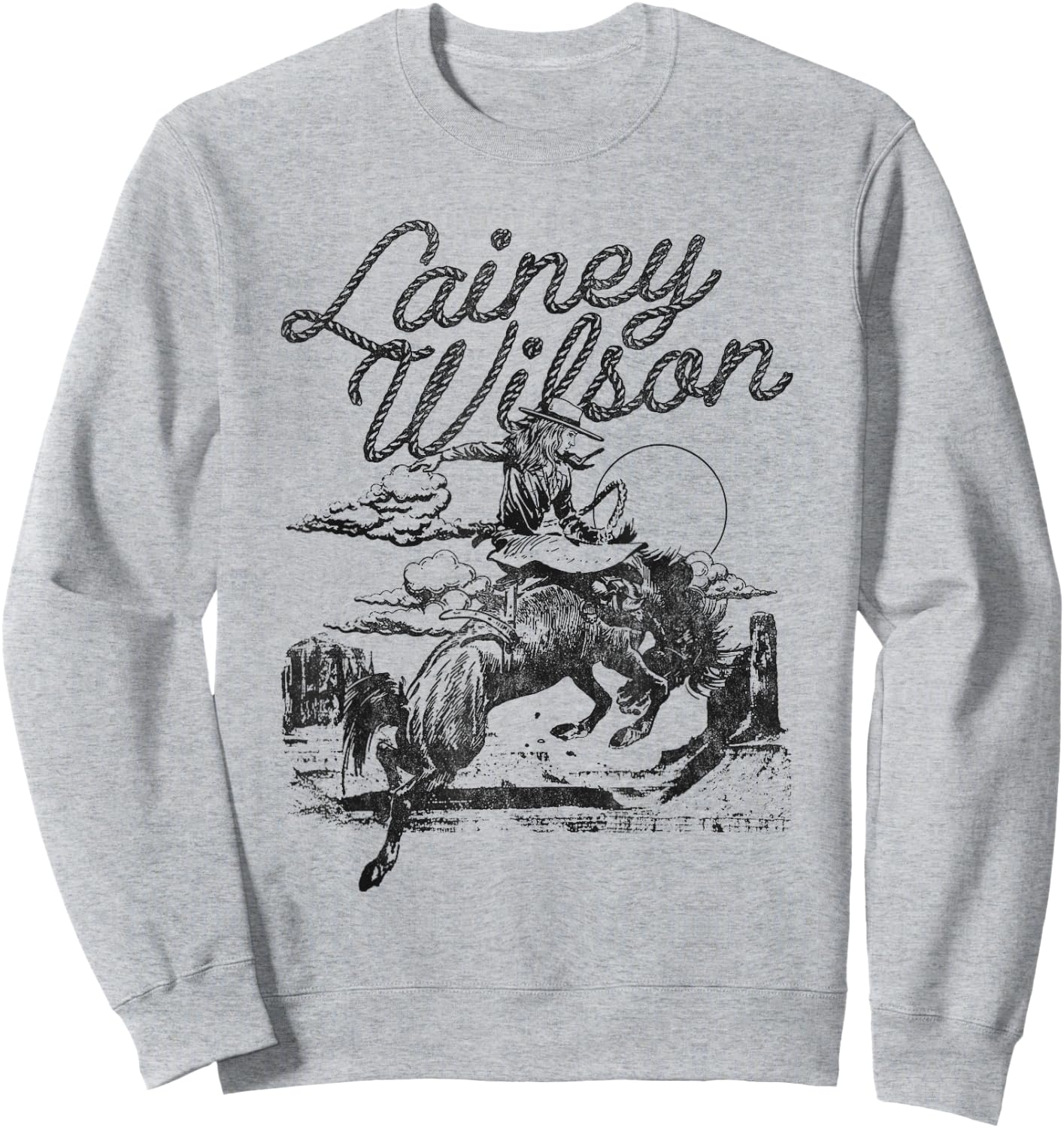 Lainey Wilson - Horse Sweatshirt - Sweatshirt | Ash