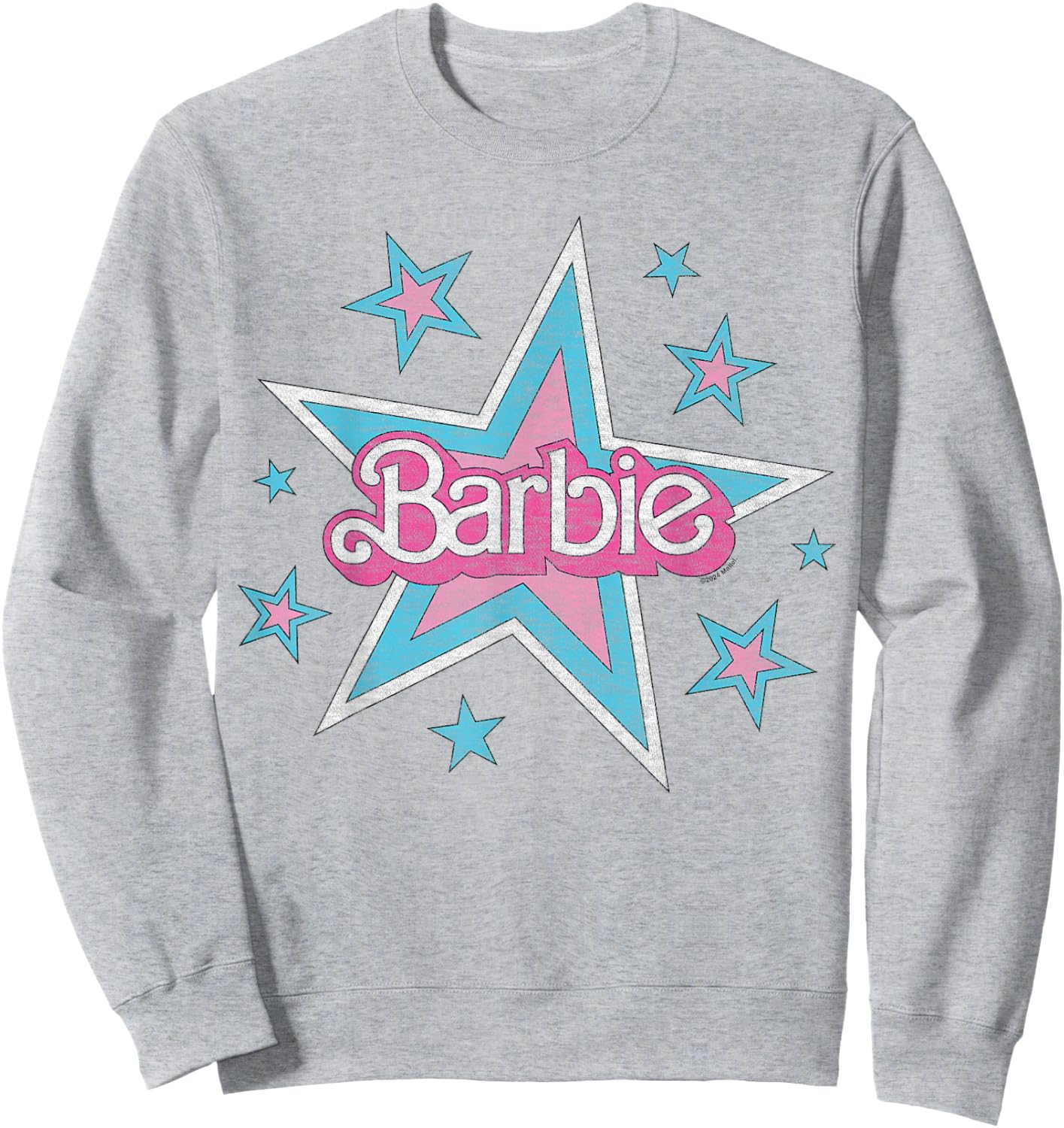 Barbie - Vintage Logo with Stars Sweatshirt - Sweatshirt | Ash