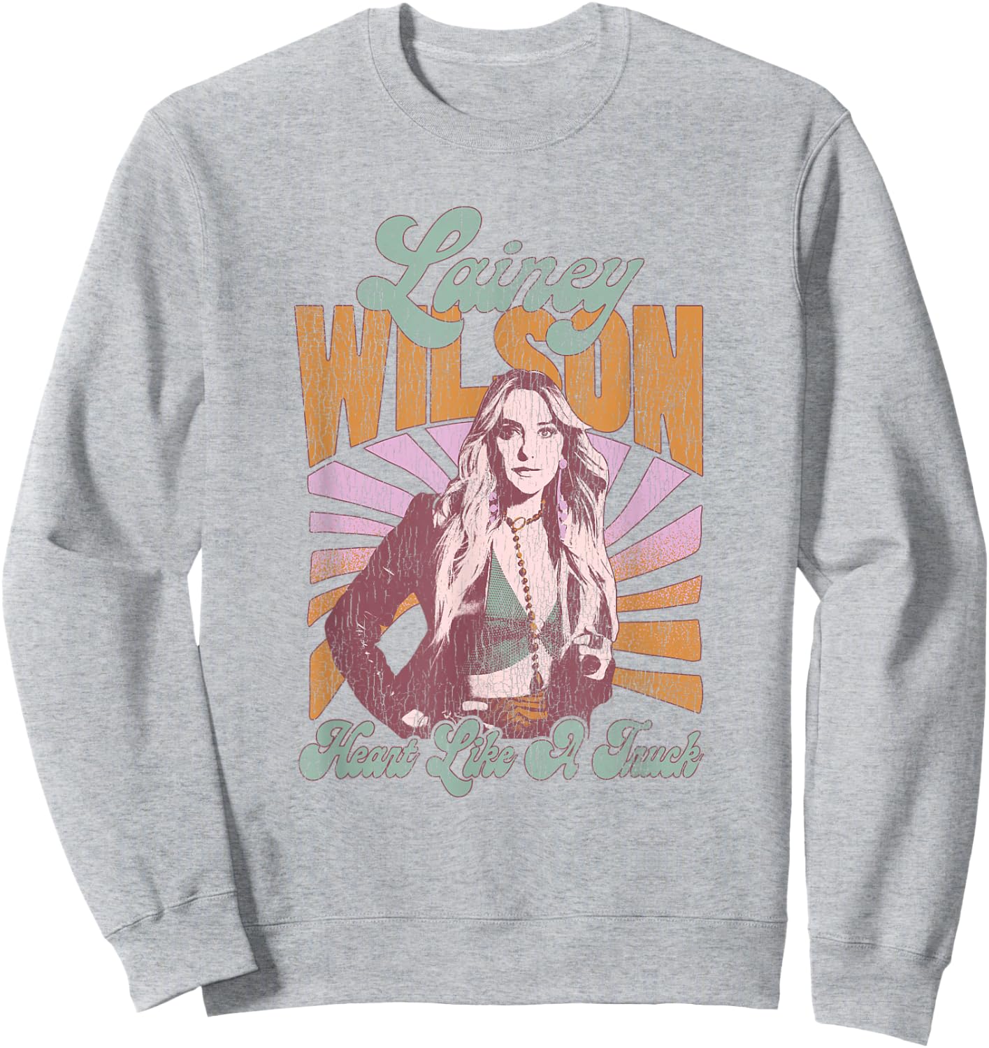 Lainey Wilson - Heart Like A Truck Sweatshirt - Sweatshirt | Ash