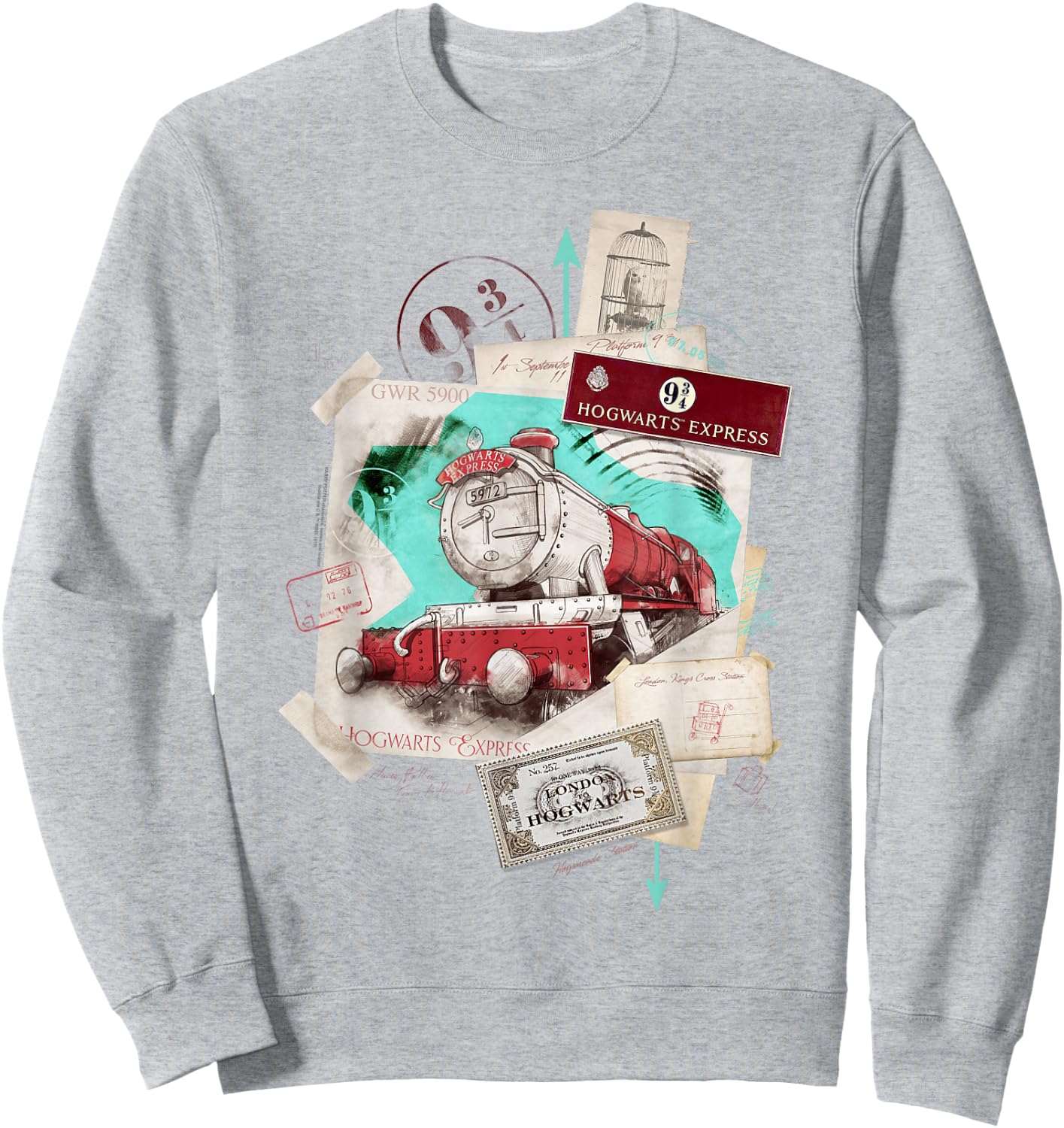 Harry Potter Hogwarts Express Location Sweatshirt - Sweatshirt | Ash