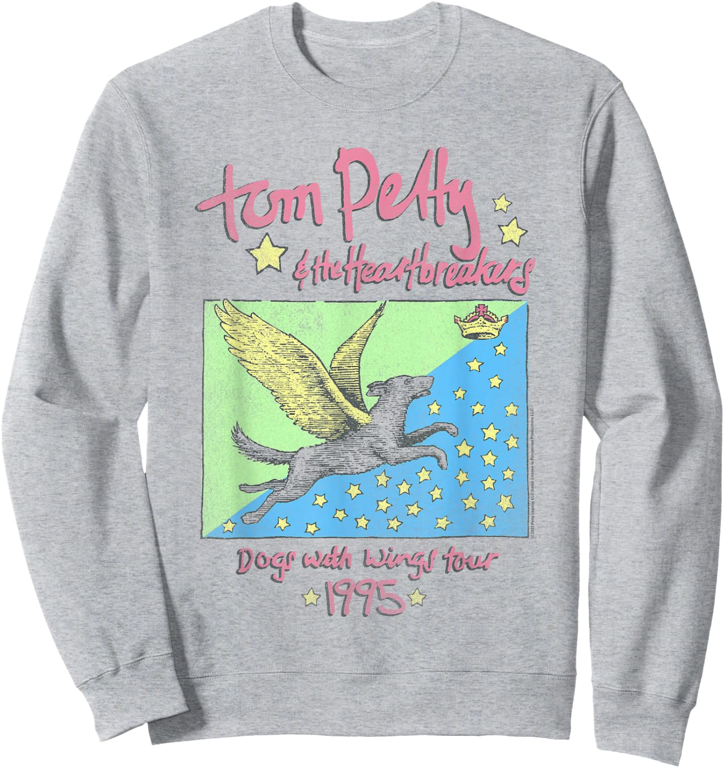 Tom Petty Dogs With Wings Tour 1995 Sweatshirt - Sweatshirt | Ash