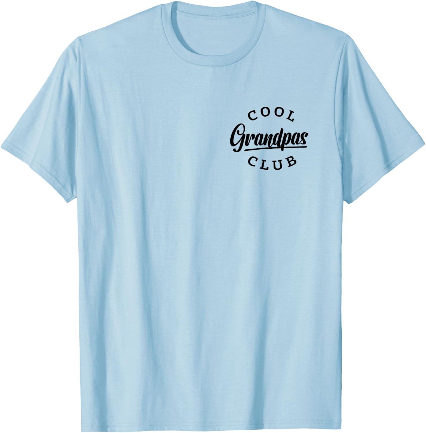 Cool Grandpas Club Pocket Funny Father's Day Cool Grandpa T-Shirt - T-Shirt | Light Blue