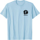Faith Grunge Small Cross Christian Minimalist Religious T-Shirt - T-Shirt | Light Blue