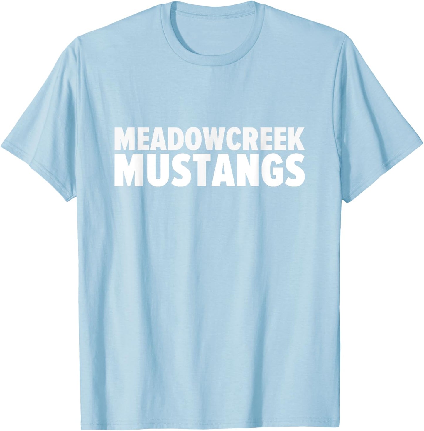Meadowcreek Mustangs Bold T-Shirt - T-Shirt | Light Blue