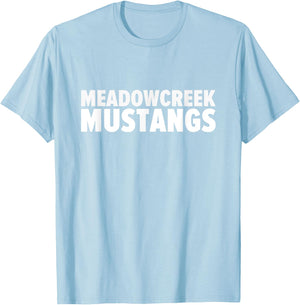 Meadowcreek Mustangs Bold T-Shirt - T-Shirt | Light Blue