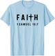 1 Samuel 16:7 16 7 Faith - God Jesus Quote Christian T-Shirt - T-Shirt | Light Blue
