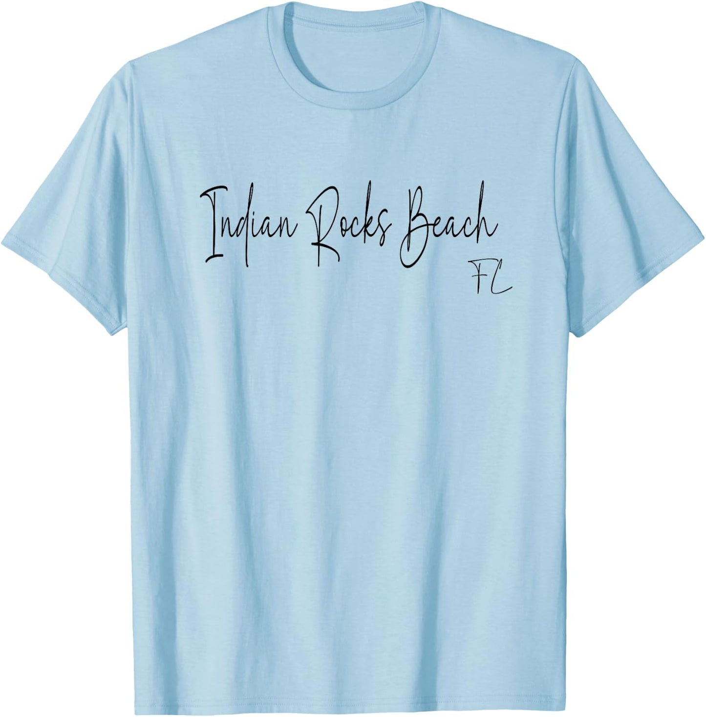 Indian Rocks Beach Florida CA Retro Men Women T-Shirt - T-Shirt | Light Blue