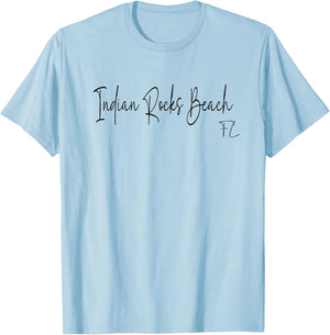 Indian Rocks Beach Florida CA Retro Men Women T-Shirt - T-Shirt | Light Blue